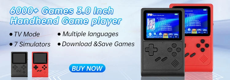 Mini Console Portátil Retrô 620 Jogos Clássicos com Tela 2.4 Polegadas e Saída AV
