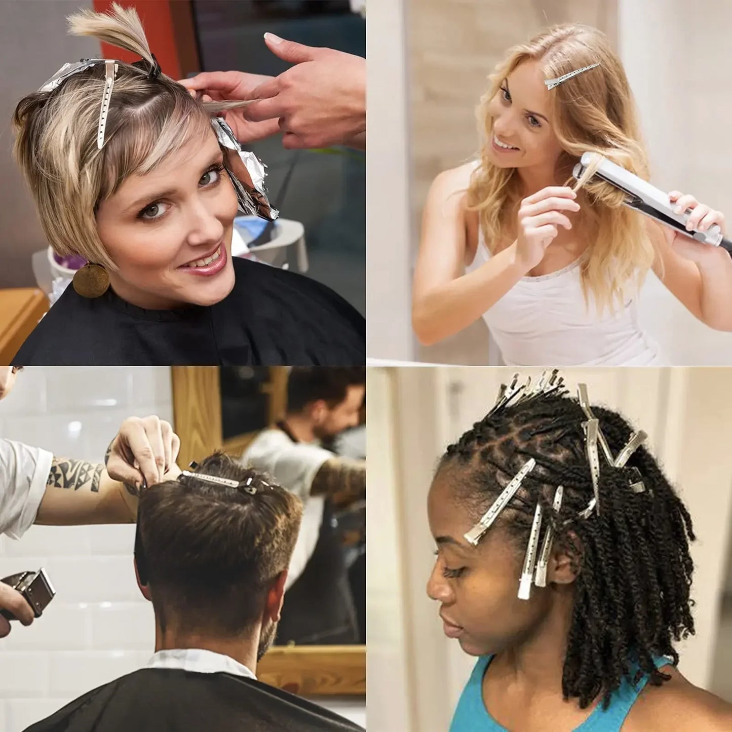 Grampos de Cabelo para Mulheres Acessório de Corte e Modelagem para Cabeleireiros