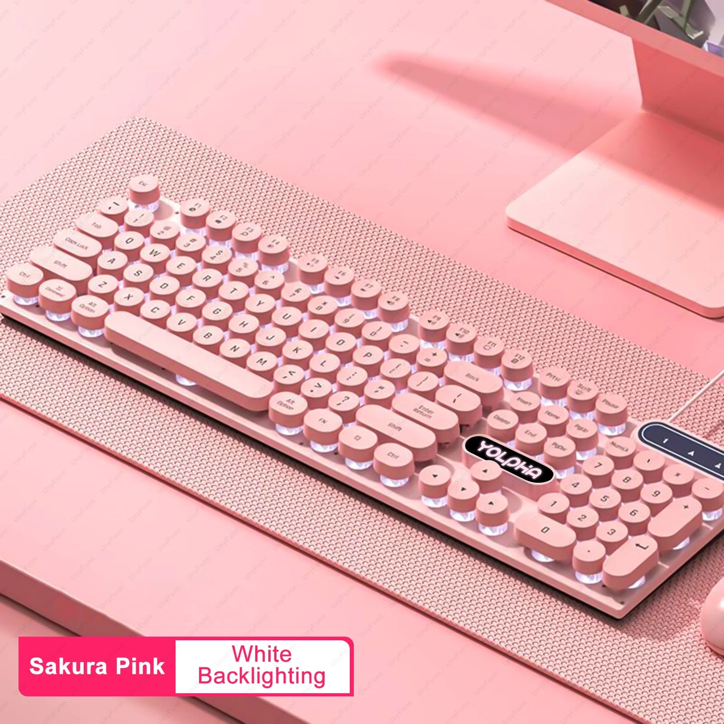 Teclado com Fio Iluminação RGB 104 Teclas Para Jogo Computador e Uso Diário
