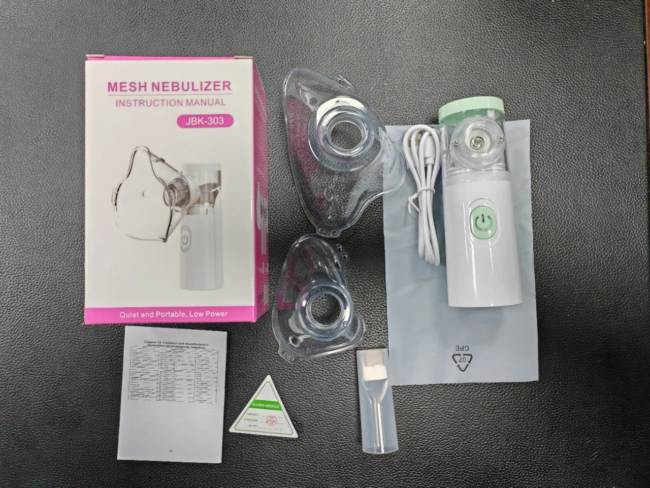 Nebulizador silencioso portátil Nebulizer. Nebulização sem barulho e sem estresse.