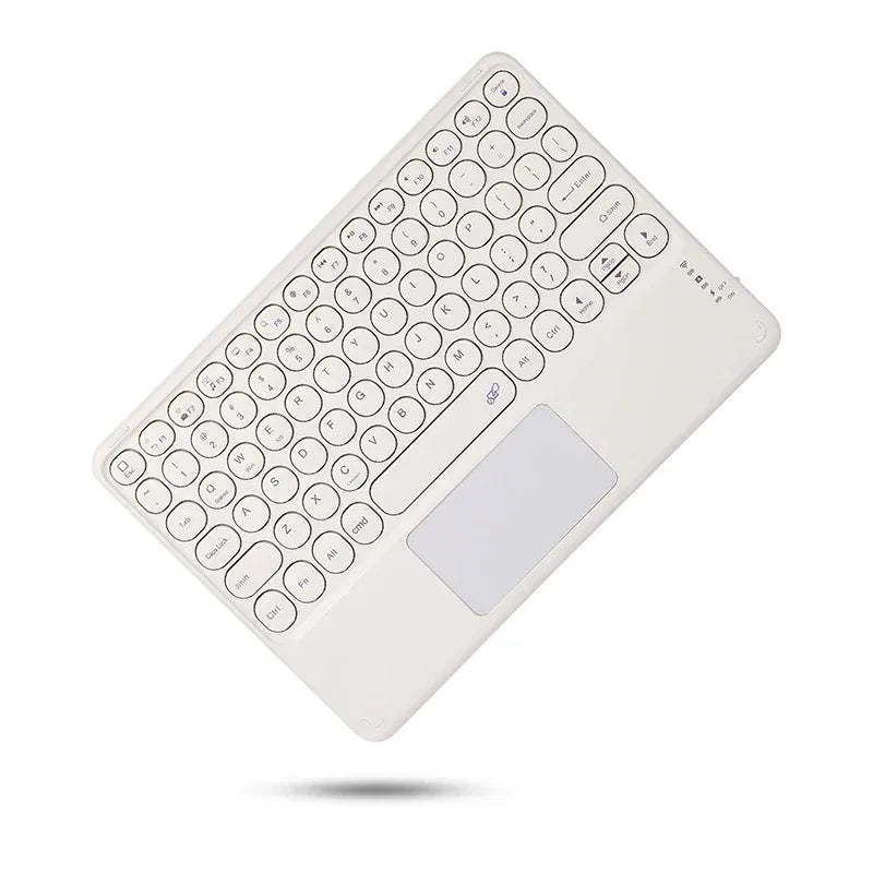Teclado Recarregável Bluetooth 10 Polegadas Espanhol Inglês Para Tablet e Notebook