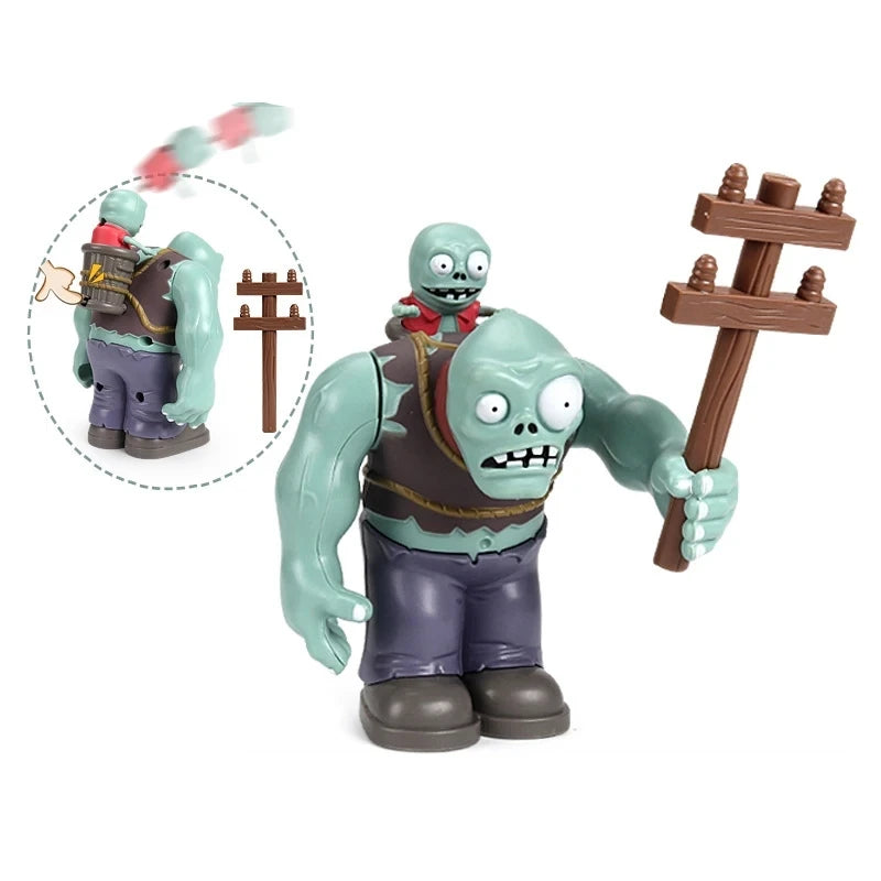Brinquedos Plants vs Zombies com Bonecos de Ação Planta Robô Gigante e Zumbi