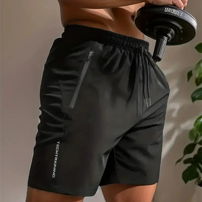 Shorts Masculinos UETEEY Fitness Esporte Academia Secagem Rápida Leve e Confortável