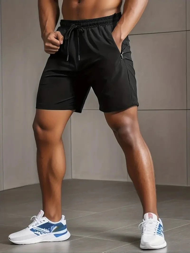 Shorts Masculinos UETEEY Fitness Esporte Academia Secagem Rápida Leve e Confortável
