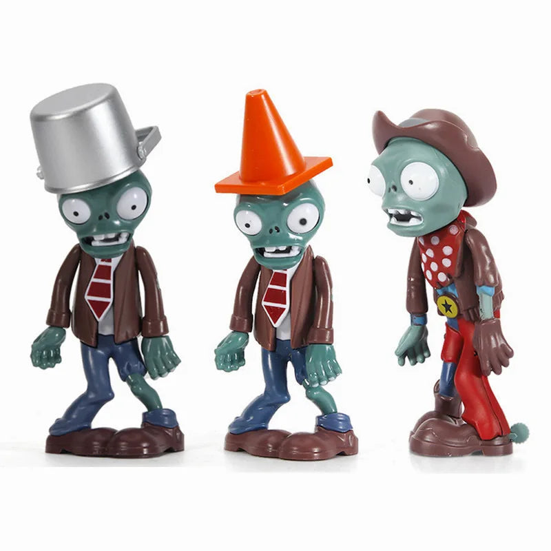 Bonecos Plants vs Zombies Dr Zomboss Yeti Peashooter Chomper e Girassol