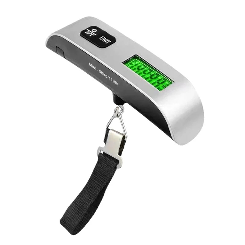 Balança digital portátil com tela LCD, 110 lb/50 kg, eletrônica. Nunca mais pague taxas por excesso de peso.