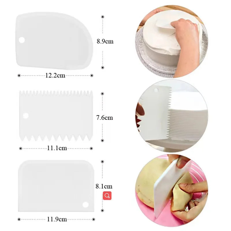 Conjunto de sacos e bicos de confeitar em silicone reaproveitável. Kit de decoração para iniciantes e profissionais.