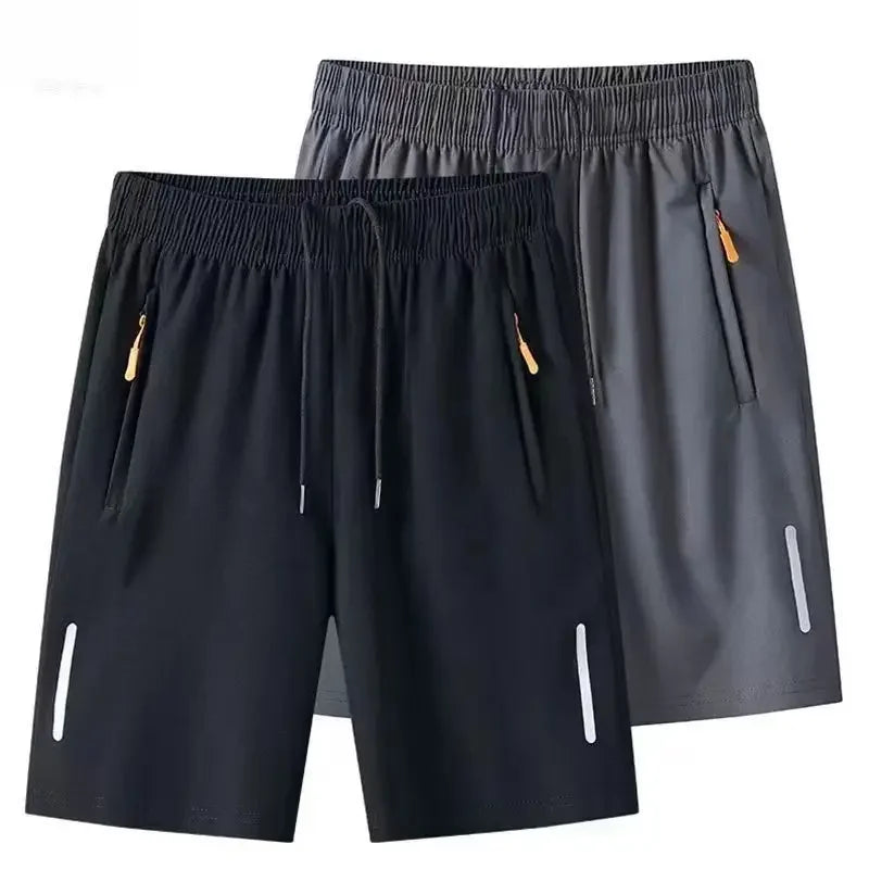 Short Masculino Esportivo Ice Silk Confortável Fresco Ideal para Praia, Treino e Dia a Dia