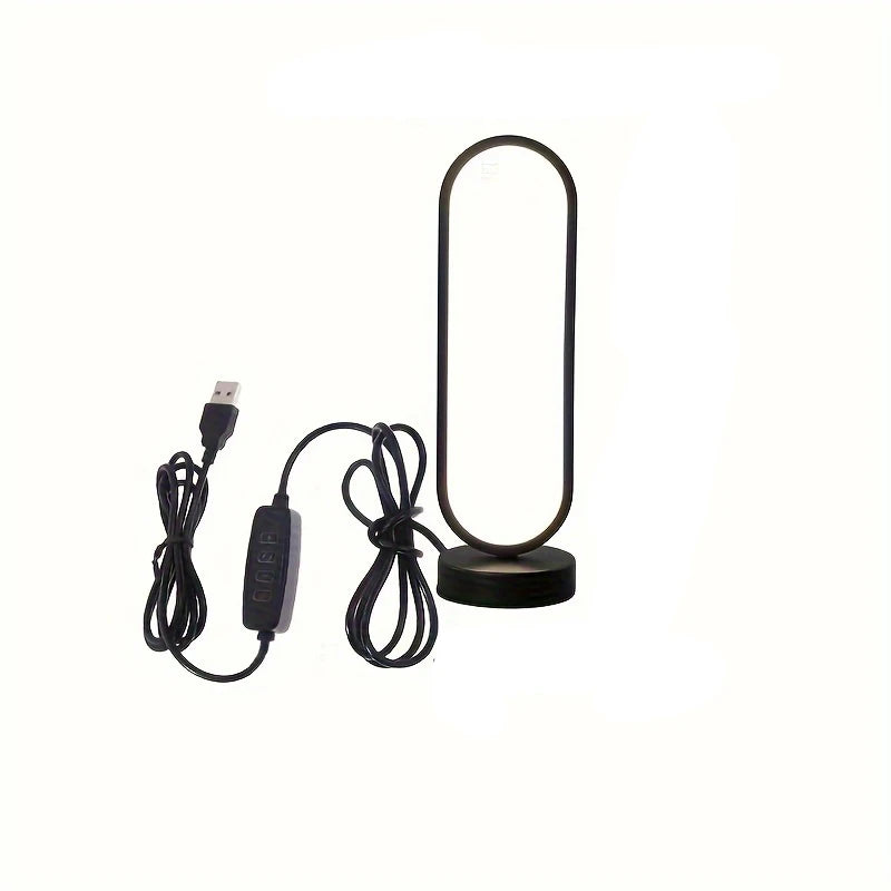 Lâmpada Noturna LED com Design Moderno e Luz Ajustável para Quarto ou Decoração da Casa