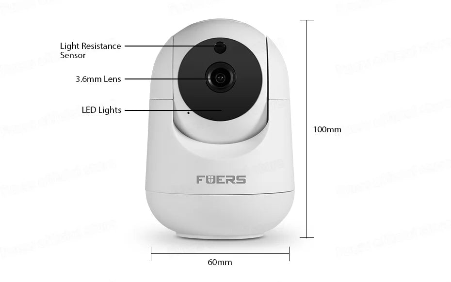 Câmera WiFi 4K 8MP Tuya Smart com Rastreamento Automático e Visão Noturna para Segurança Residencial