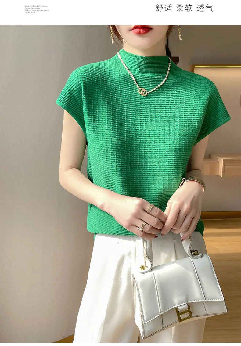 Camiseta Feminina Verão Oversize Gola O Manga Curta Estilo Casual e Confortável