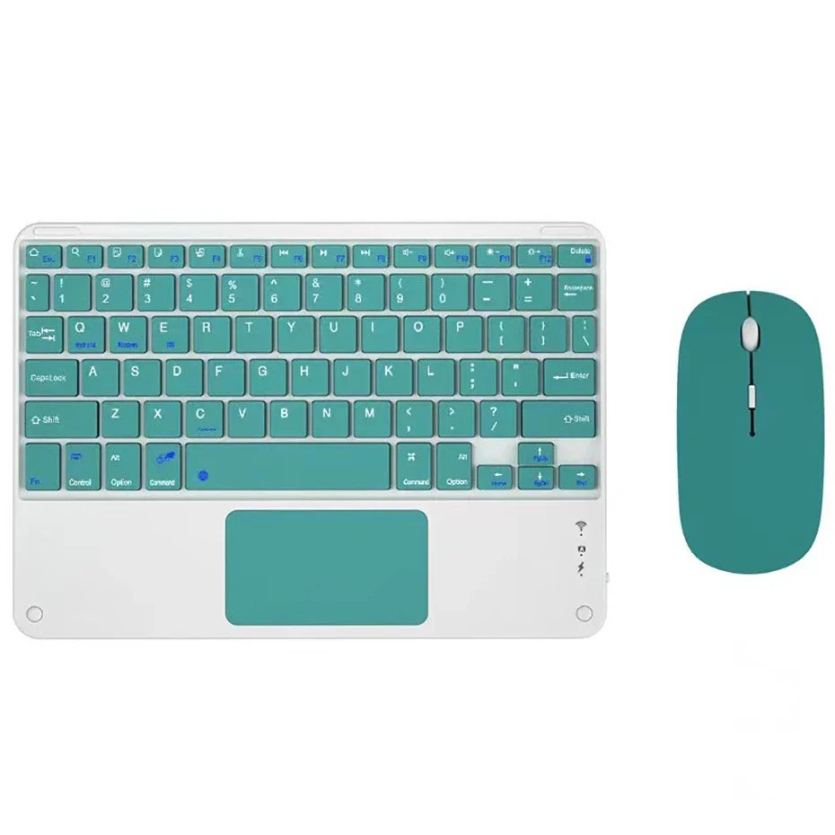 Teclado Recarregável Bluetooth 10 Polegadas Espanhol Inglês Para Tablet e Notebook