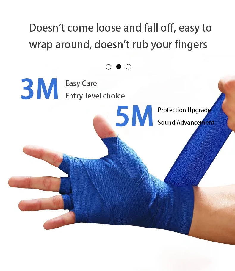 2 Peças Bandagem de Algodão para Boxe e outas lutas 1.5 a 5m Proteção para Mãos e Punhos