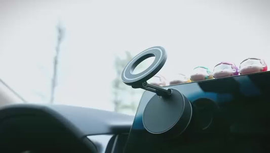 Suporte magnético a vácuo para telefone com ventosa Magsafe, ajustável em 360 °, dobrável, cabe no bolso